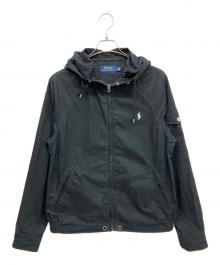 POLO RALPH LAUREN（ポロ・ラルフローレン）の古着「フーデッドジャケット」｜ブラック