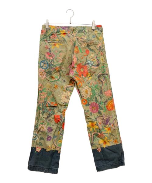 GUCCI（グッチ）GUCCI (グッチ) フローラ スネーク チノパンツ オリーブ サイズ:SIZE 34の古着・服飾アイテム
