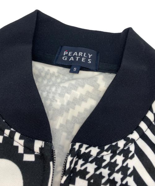 PEARLY GATES（パーリーゲイツ）PEARLY GATES (パーリーゲイツ) トラックジャケット ホワイト×ブラック サイズ:SIZE 5の古着・服飾アイテム