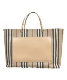 BURBERRY LONDON（バーバリーロンドン）の古着「キャンバストートバッグ」｜ベージュ