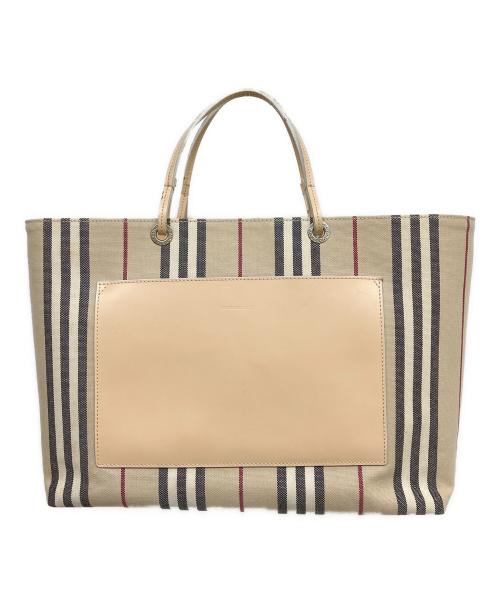 BURBERRY LONDON（バーバリーロンドン）BURBERRY LONDON (バーバリーロンドン) キャンバストートバッグ ベージュの古着・服飾アイテム