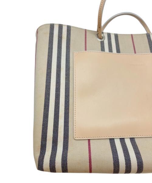 BURBERRY LONDON（バーバリーロンドン）BURBERRY LONDON (バーバリーロンドン) キャンバストートバッグ ベージュの古着・服飾アイテム