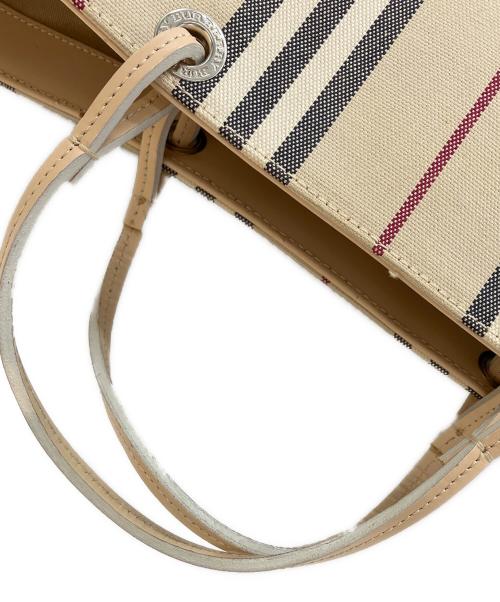 BURBERRY LONDON（バーバリーロンドン）BURBERRY LONDON (バーバリーロンドン) キャンバストートバッグ ベージュの古着・服飾アイテム