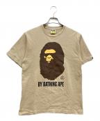 A BATHING APEアベイシングエイプ）の古着「サルプリントTシャツ」｜ベージュ