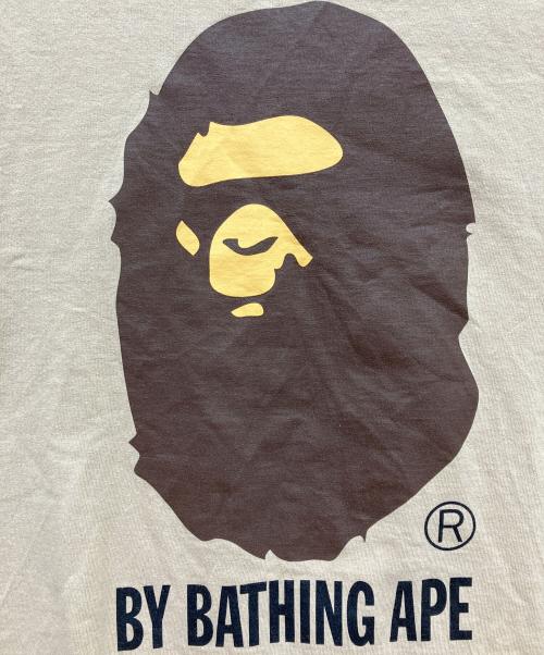 A BATHING APE（アベイシングエイプ）A BATHING APE (アベイシングエイプ) サルプリントTシャツ ベージュ サイズ:SIZE Mの古着・服飾アイテム