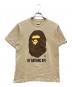 A BATHING APE（アベイシングエイプ）の古着「サルプリントTシャツ」｜ベージュ