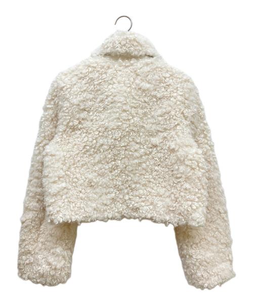 MUGUET（ミュゲ）MUGUET (ミュゲ) duffle short fur coat アイボリー サイズ:SIZE Freeの古着・服飾アイテム