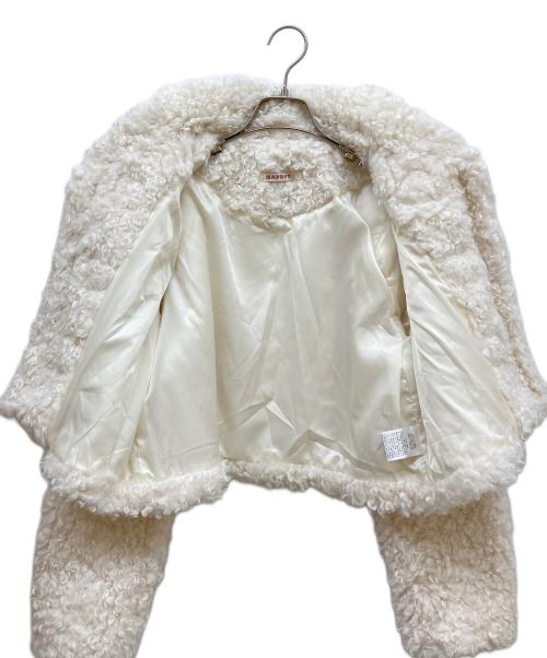 MUGUET（ミュゲ）MUGUET (ミュゲ) duffle short fur coat アイボリー サイズ:SIZE Freeの古着・服飾アイテム