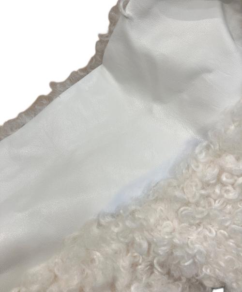 MUGUET（ミュゲ）MUGUET (ミュゲ) duffle short fur coat アイボリー サイズ:SIZE Freeの古着・服飾アイテム
