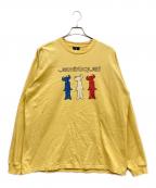 JAMIROQUAI×JOURNAL STANDARD relumeジャミロクワイ×ジャーナルスタンダード レリューム）の古着「別注 ロングスリーブ プリントTシャツ」｜イエロー
