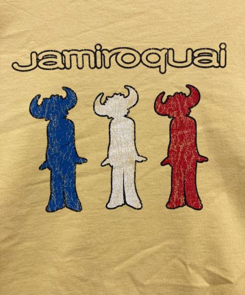 JAMIROQUAI（ジャミロクワイ）JAMIROQUAI (ジャミロクワイ) JOURNAL STANDARD relume (ジャーナルスタンダード レリューム) 別注 ロングスリーブ プリントTシャツ イエロー サイズ:Lの古着・服飾アイテム