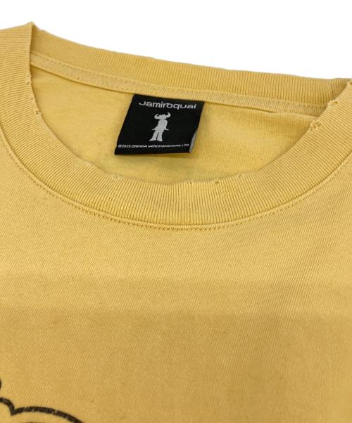 JAMIROQUAI（ジャミロクワイ）JAMIROQUAI (ジャミロクワイ) JOURNAL STANDARD relume (ジャーナルスタンダード レリューム) 別注 ロングスリーブ プリントTシャツ イエロー サイズ:Lの古着・服飾アイテム
