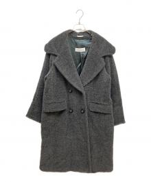 MaxMara（マックスマーラ）の古着「アルパカウールブレンドダブルブレストコート」｜グレー