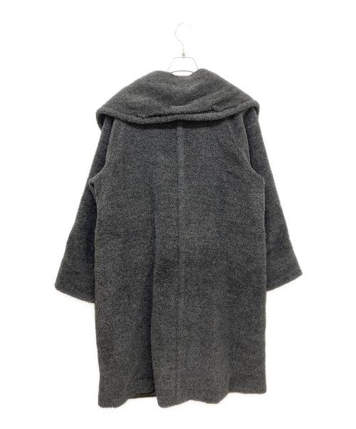 MaxMara（マックスマーラ）MaxMara (マックスマーラ) アルパカウールブレンドダブルブレストコート グレー サイズ:38の古着・服飾アイテム