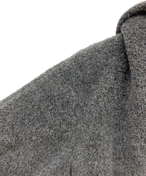 MaxMara（マックスマーラ）MaxMara (マックスマーラ) アルパカウールブレンドダブルブレストコート グレー サイズ:38の古着・服飾アイテム