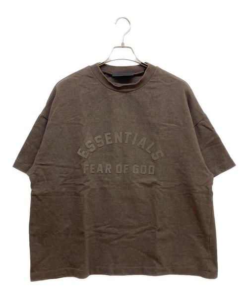 FOG ESSENTIALS（フィアオブゴッド エッセンシャル）FOG ESSENTIALS (フィアオブゴッド エッセンシャル) 半袖ロゴスウェット ブラウン サイズ:XSの古着・服飾アイテム