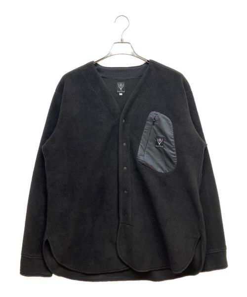 South2 West8（サウスツー ウエストエイト）South2 West8 (サウスツー ウエストエイト) Scouting Shirt Poly Fleece ブラック サイズ:Sの古着・服飾アイテム