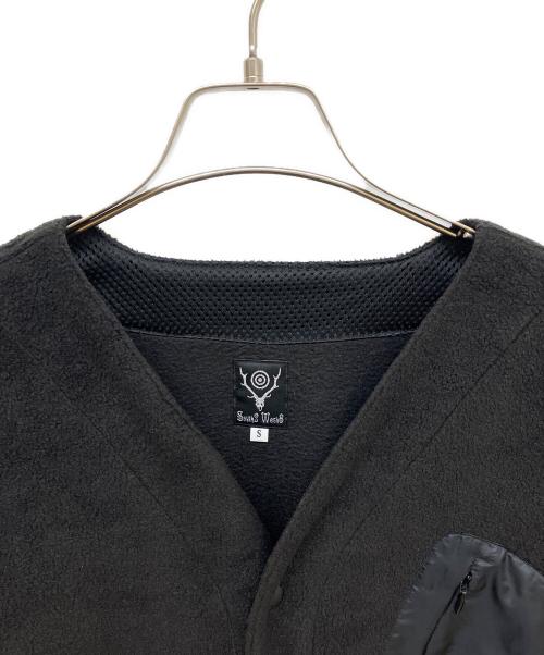 South2 West8（サウスツー ウエストエイト）South2 West8 (サウスツー ウエストエイト) Scouting Shirt Poly Fleece ブラック サイズ:Sの古着・服飾アイテム