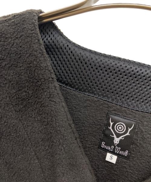 South2 West8（サウスツー ウエストエイト）South2 West8 (サウスツー ウエストエイト) Scouting Shirt Poly Fleece ブラック サイズ:Sの古着・服飾アイテム