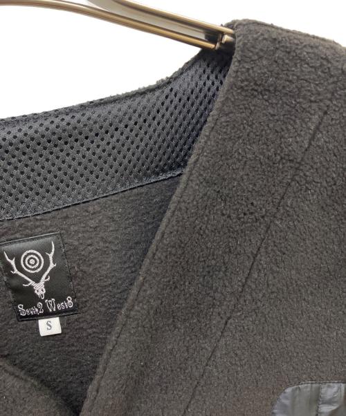 South2 West8（サウスツー ウエストエイト）South2 West8 (サウスツー ウエストエイト) Scouting Shirt Poly Fleece ブラック サイズ:Sの古着・服飾アイテム