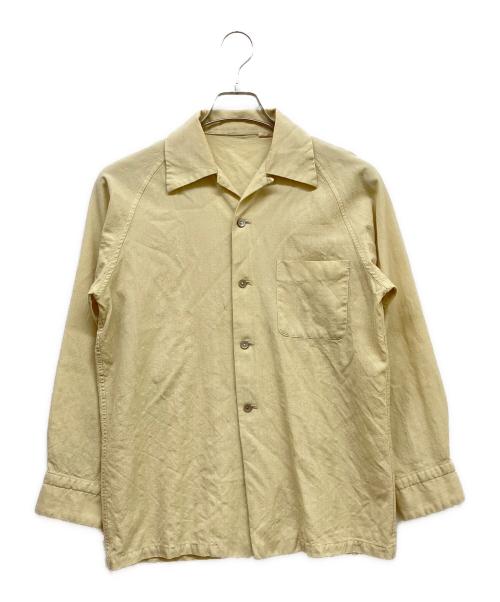 古着（フルギ）古着 (フルギ) ヴィンテージオープンカラーシャツ イエロー サイズ:不明の古着・服飾アイテム