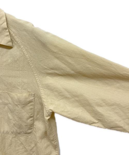 古着（フルギ）古着 (フルギ) ヴィンテージオープンカラーシャツ イエロー サイズ:不明の古着・服飾アイテム