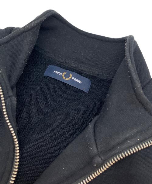 FRED PERRY（フレッドペリー）FRED PERRY (フレッドペリー) Half Zip Sweatshirt ブラック サイズ:SIZE Lの古着・服飾アイテム