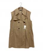 MAISON SPECIALメゾンスペシャル）の古着「Over Size Trench Gilet」｜ベージュ
