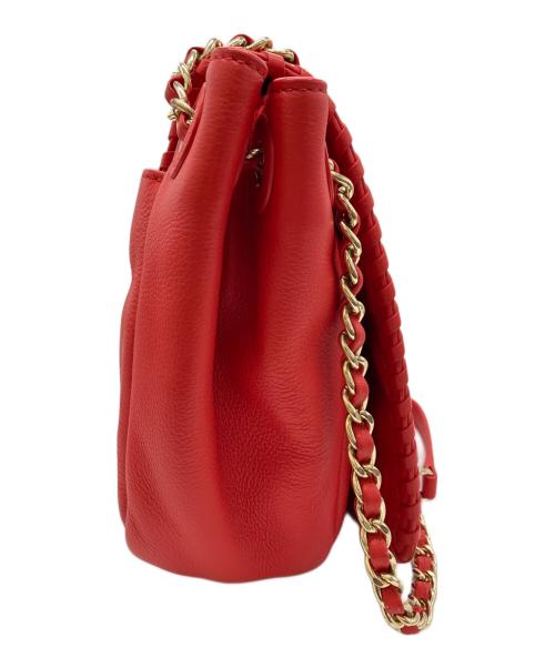 TORY BURCH（トリーバーチ）TORY BURCH (トリーバーチ) マリオン チェーン ショルダーバッグ レッドの古着・服飾アイテム