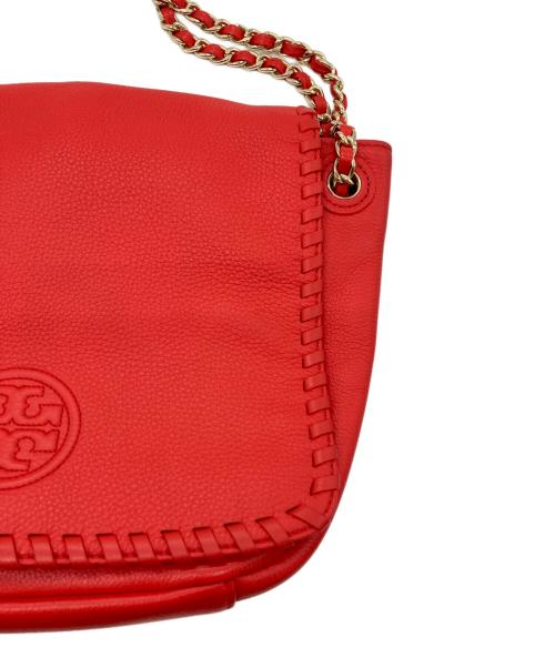 TORY BURCH（トリーバーチ）TORY BURCH (トリーバーチ) マリオン チェーン ショルダーバッグ レッドの古着・服飾アイテム