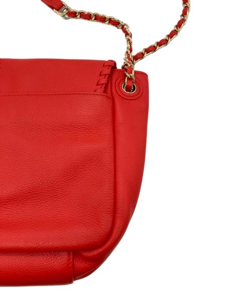 TORY BURCH（トリーバーチ）TORY BURCH (トリーバーチ) マリオン チェーン ショルダーバッグ レッドの古着・服飾アイテム