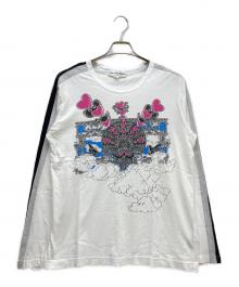 COMME des GARCONS SHIRT（コムデギャルソンシャツ）の古着「プリントカットソー」｜ホワイト