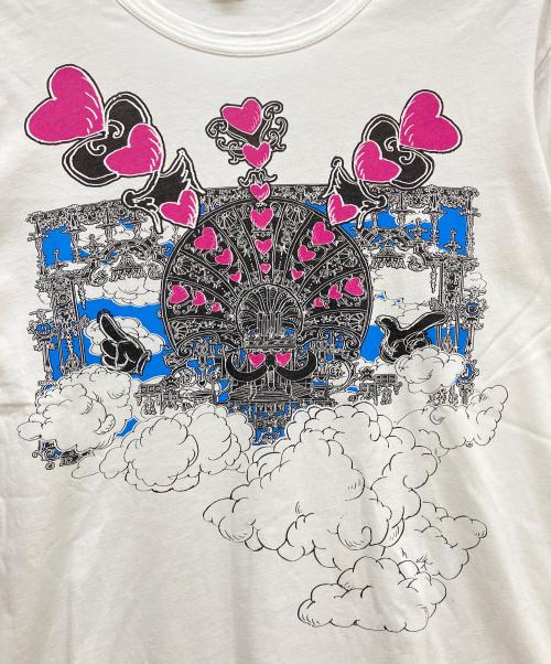 COMME des GARCONS SHIRT（コムデギャルソンシャツ）COMME des GARCONS SHIRT (コムデギャルソンシャツ) プリントカットソー ホワイト サイズ:SIZE Lの古着・服飾アイテム