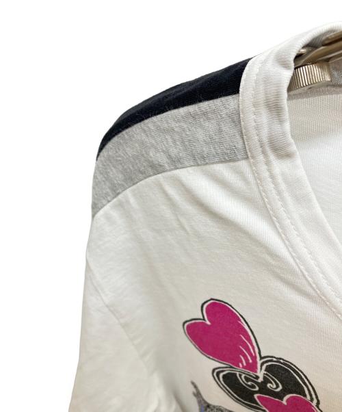 COMME des GARCONS SHIRT（コムデギャルソンシャツ）COMME des GARCONS SHIRT (コムデギャルソンシャツ) プリントカットソー ホワイト サイズ:SIZE Lの古着・服飾アイテム