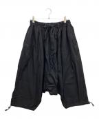 GROUND Yグラウンドワイ）の古着「21SS Drawstring Sarrouel Pants」｜ブラック