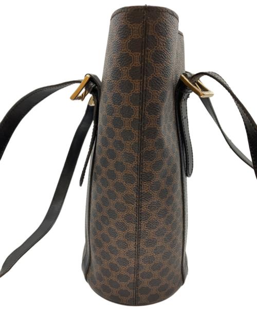 CELINE（セリーヌ）CELINE (セリーヌ) マカダム柄トートバッグ ブラウンの古着・服飾アイテム