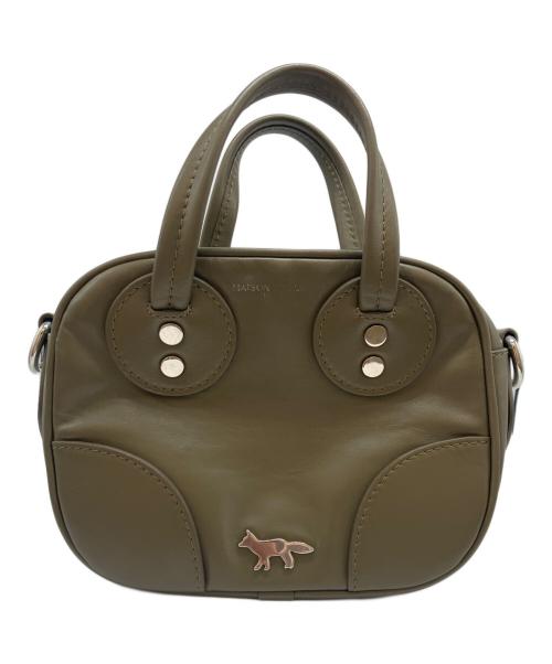 maison kitsune（メゾンキツネ）maison kitsune (メゾンキツネ) BOOGIE CAMERA BAG オリーブの古着・服飾アイテム