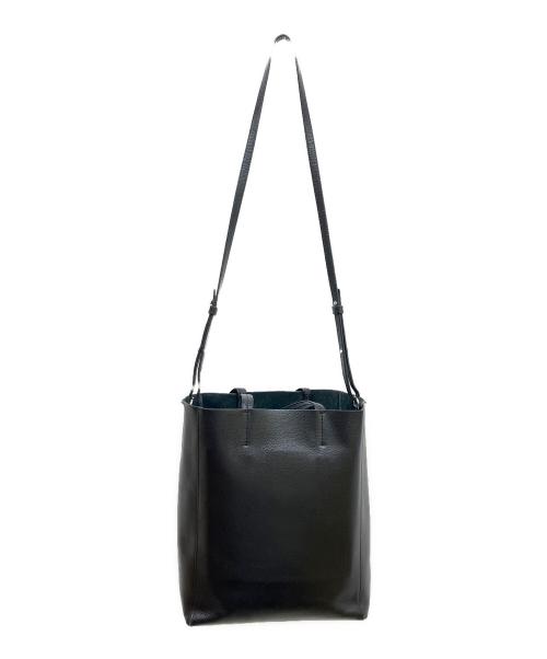 CELINE（セリーヌ）CELINE (セリーヌ) バーティカルカバスモールレザー2WAYショルダーバッグ ブラックの古着・服飾アイテム