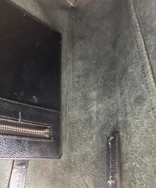 CELINE（セリーヌ）CELINE (セリーヌ) バーティカルカバスモールレザー2WAYショルダーバッグ ブラックの古着・服飾アイテム