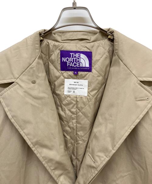 THE NORTHFACE PURPLELABEL（ザ・ノースフェイス パープルレーベル）THE NORTHFACE PURPLELABEL (ザ・ノースフェイス パープルレーベル) ステンカラーコート ベージュ サイズ:XLの古着・服飾アイテム