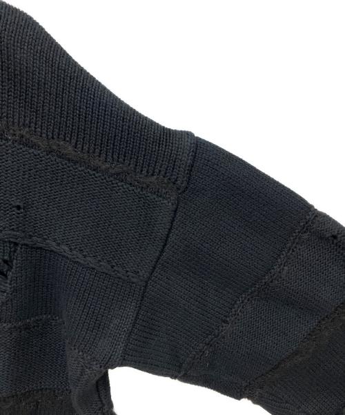 DSQUARED2（ディースクエアード）DSQUARED2 (ディースクエアード) ダメージ加工ニット ブラック サイズ:Mの古着・服飾アイテム
