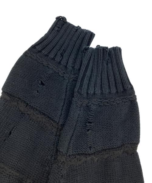DSQUARED2（ディースクエアード）DSQUARED2 (ディースクエアード) ダメージ加工ニット ブラック サイズ:Mの古着・服飾アイテム