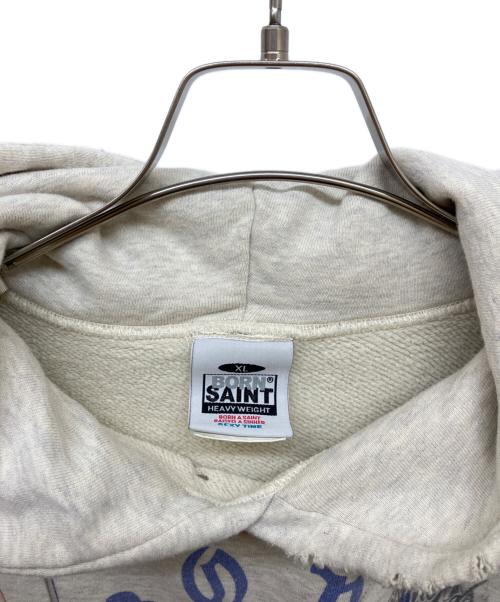 SAINT MICHAEL（セントマイケル）SAINT MICHAEL (セントマイケル) BR HOODIE/LA ライトグレー サイズ:XLの古着・服飾アイテム