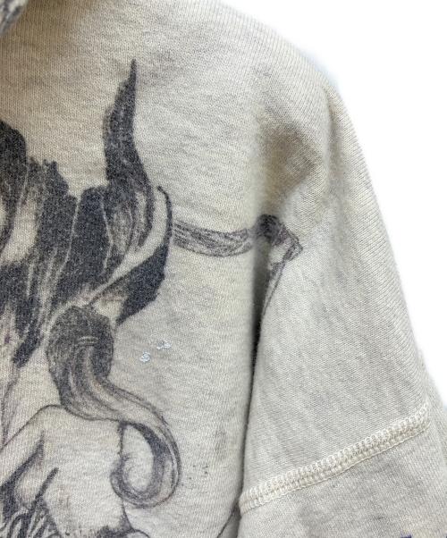 SAINT MICHAEL（セントマイケル）SAINT MICHAEL (セントマイケル) BR HOODIE/LA ライトグレー サイズ:XLの古着・服飾アイテム