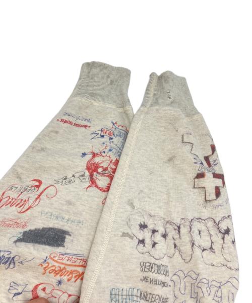 SAINT MICHAEL（セントマイケル）SAINT MICHAEL (セントマイケル) BR HOODIE/LA ライトグレー サイズ:XLの古着・服飾アイテム
