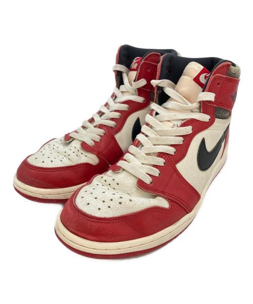 NIKE（ナイキ）NIKE (ナイキ) AIR JORDAN 1 RETRO HIGH OG CHICAGO レッド サイズ:US8の古着・服飾アイテム