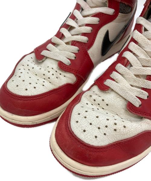 NIKE（ナイキ）NIKE (ナイキ) AIR JORDAN 1 RETRO HIGH OG CHICAGO レッド サイズ:US8の古着・服飾アイテム