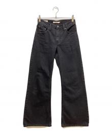 LEVI'S×BIOTOP（リーバイス×ビオトープ）の古着「ルーズブーツカット フレアワイドデニムパンツ」｜ブラック