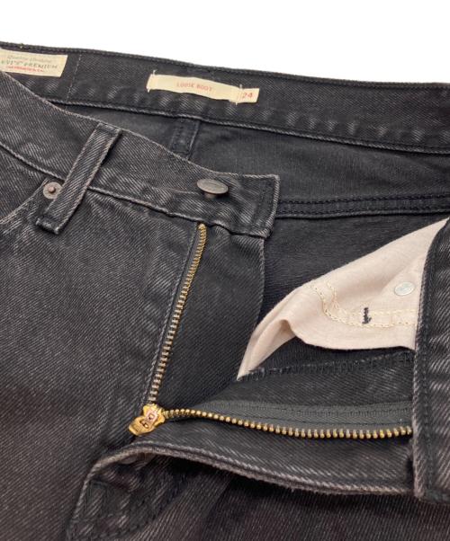 LEVI'S（リーバイス）LEVI'S (リーバイス) BIOTOP (ビオトープ) ルーズブーツカット フレアワイドデニムパンツ ブラック サイズ:SIZE 61cm (W24)の古着・服飾アイテム