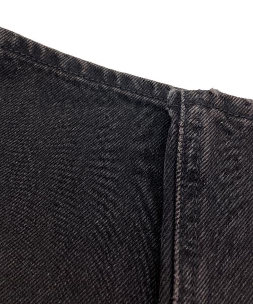LEVI'S（リーバイス）LEVI'S (リーバイス) BIOTOP (ビオトープ) ルーズブーツカット フレアワイドデニムパンツ ブラック サイズ:SIZE 61cm (W24)の古着・服飾アイテム